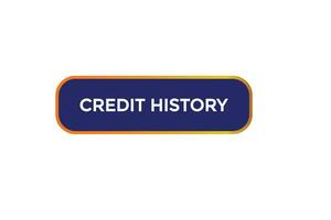 new credit history, website, click button, level, sign, speech, bubble  banner, vector