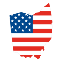 carta geografica di Ohio. Ohio carta geografica. Stati Uniti d'America carta geografica png