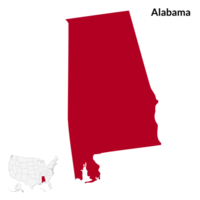 carte de Alabama. Alabama carte. Etats-Unis carte png