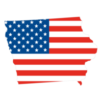 Karta av iowa. iowa Karta. USA Karta png