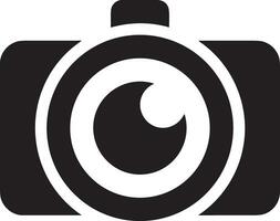 Camera photography icon symbol vector image. Illustration of multimedia photographic lens graphic design image