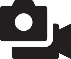 Camera photography icon symbol vector image. Illustration of multimedia photographic lens graphic design image