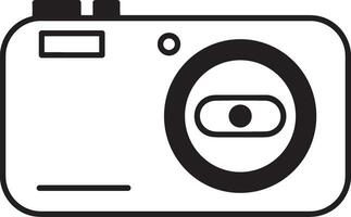 Camera photography icon symbol vector image. Illustration of multimedia photographic lens graphic design image