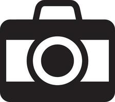 Camera photography icon symbol vector image. Illustration of multimedia photographic lens graphic design image