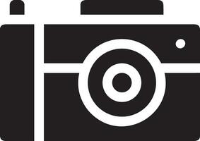 Camera photography icon symbol vector image. Illustration of multimedia photographic lens graphic design image