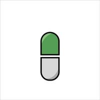 Capsule icon vector