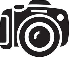 Camera photography icon symbol vector image. Illustration of multimedia photographic lens graphic design image