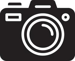 Camera photography icon symbol vector image. Illustration of multimedia photographic lens graphic design image