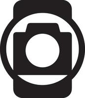 Camera photography icon symbol vector image. Illustration of multimedia photographic lens graphic design image