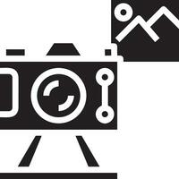 Camera photography icon symbol vector image. Illustration of multimedia photographic lens graphic design image