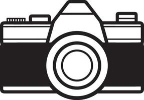 Camera photography icon symbol vector image. Illustration of multimedia photographic lens graphic design image