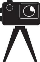 Camera photography icon symbol vector image. Illustration of multimedia photographic lens graphic design image