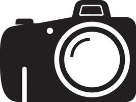 Camera photography icon symbol vector image. Illustration of multimedia photographic lens graphic design image