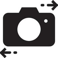 Camera photography icon symbol vector image. Illustration of multimedia photographic lens graphic design image