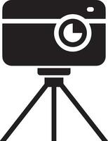 Camera photography icon symbol vector image. Illustration of multimedia photographic lens graphic design image