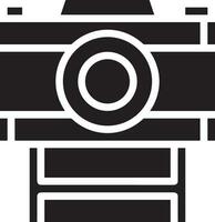 Camera photography icon symbol vector image. Illustration of multimedia photographic lens graphic design image