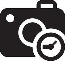 Camera photography icon symbol vector image. Illustration of multimedia photographic lens graphic design image