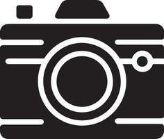 Camera photography icon symbol vector image. Illustration of multimedia photographic lens graphic design image