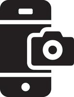 Camera photography icon symbol vector image. Illustration of multimedia photographic lens graphic design image