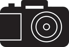 Camera photography icon symbol vector image. Illustration of multimedia photographic lens graphic design image