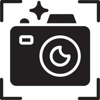 Camera photography icon symbol vector image. Illustration of multimedia photographic lens graphic design image