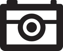 Camera photography icon symbol vector image. Illustration of multimedia photographic lens graphic design image