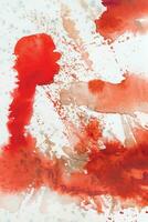 Red watercolor stain background vector