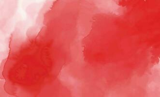 Red watercolor stain background vector