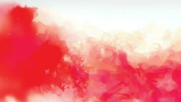 Red watercolor stain background vector