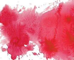 Red watercolor stain background vector