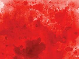 Red watercolor stain background vector