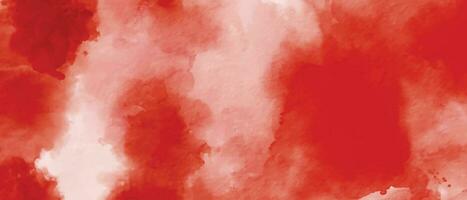 Red watercolor stain background vector