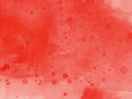 Red watercolor stain background vector