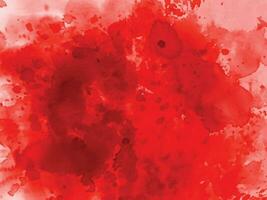 Red watercolor stain background vector