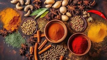 Spice Symphony. Elevate Your Culinary Creations with Premium Ingredients. Generative AI photo