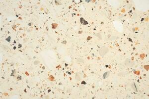Terrazzo marble texture. Mosaic floor with natural stones. Generative AI photo