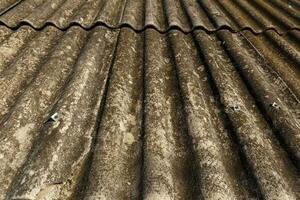 texture of wavy old roofing slate photo