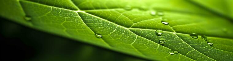 Green leaf nature background. AI Generated photo