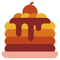 Food and bakery pancake icon vector