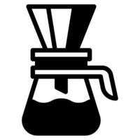 Coffee dripper icon vector