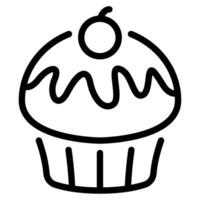 Food and bakery muffin icon vector