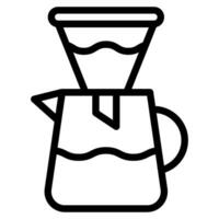 Coffee filter icon vector