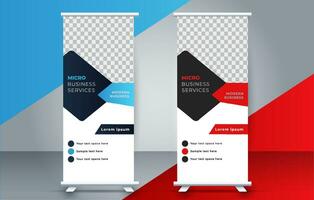 vector creative Roll up banners template