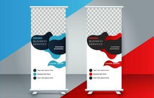 vector creative Roll up banners template