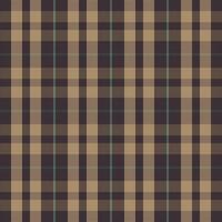 Tartan plaid pattern with texture and coffee color. vector