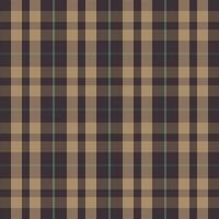 Tartan plaid pattern with texture and coffee color. vector