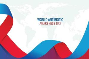 World Antibiotic Awareness Week background. vector