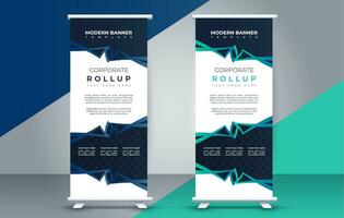 business roll up banner design display standee for presentation purpose vector