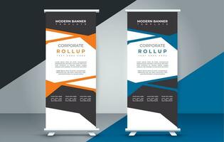 business roll up banner design display standee for presentation purpose vector