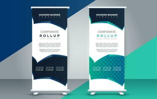 business roll up banner design display standee for presentation purpose vector